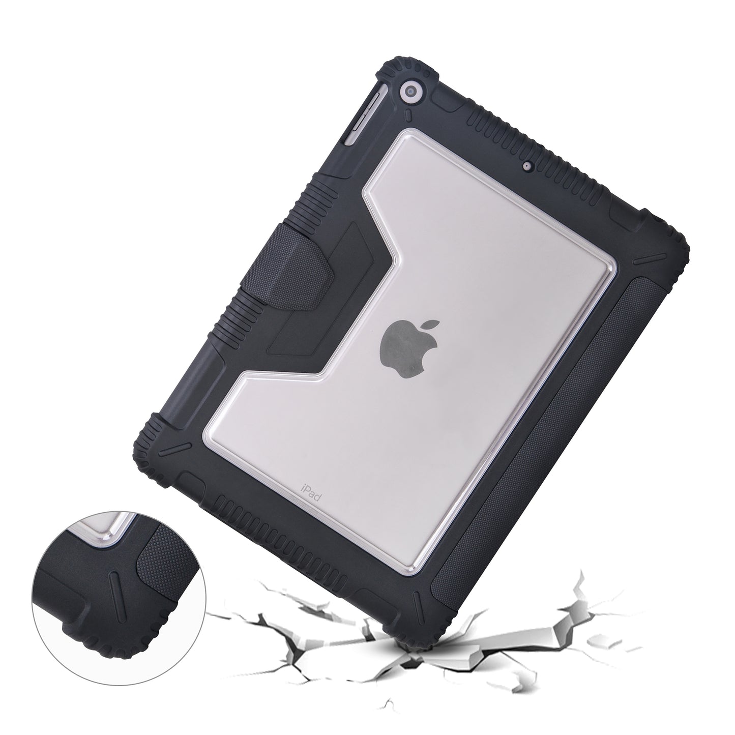 Techprotectus-Smart Protective iPad Folio case for iPad 10.2 inch (9th, 8th / 7th Generatio