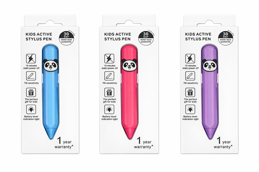 Kid-Friendly Stylus | Pink, Purple & Blue